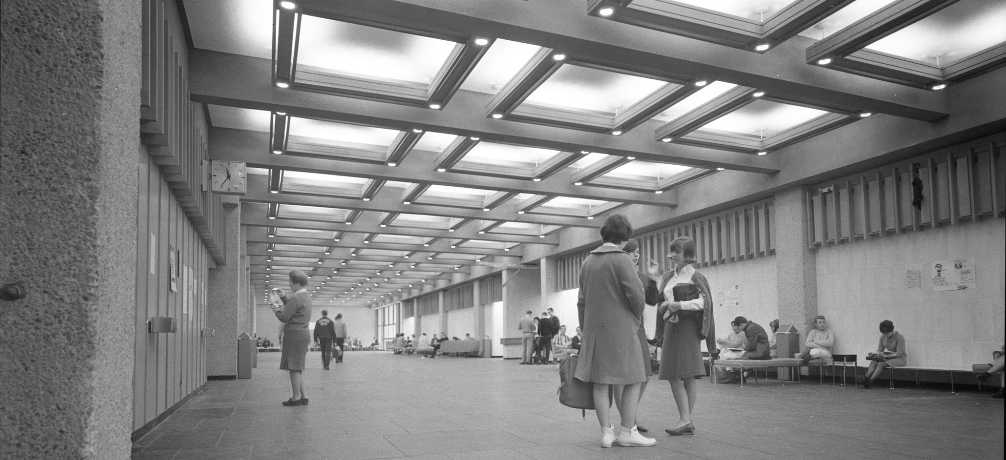 SFU AQ hallway in 1965