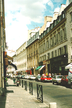 Looking Up Our Block from the Blvd. Raspail