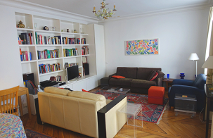 The Living Room Seen from the Entry Hall