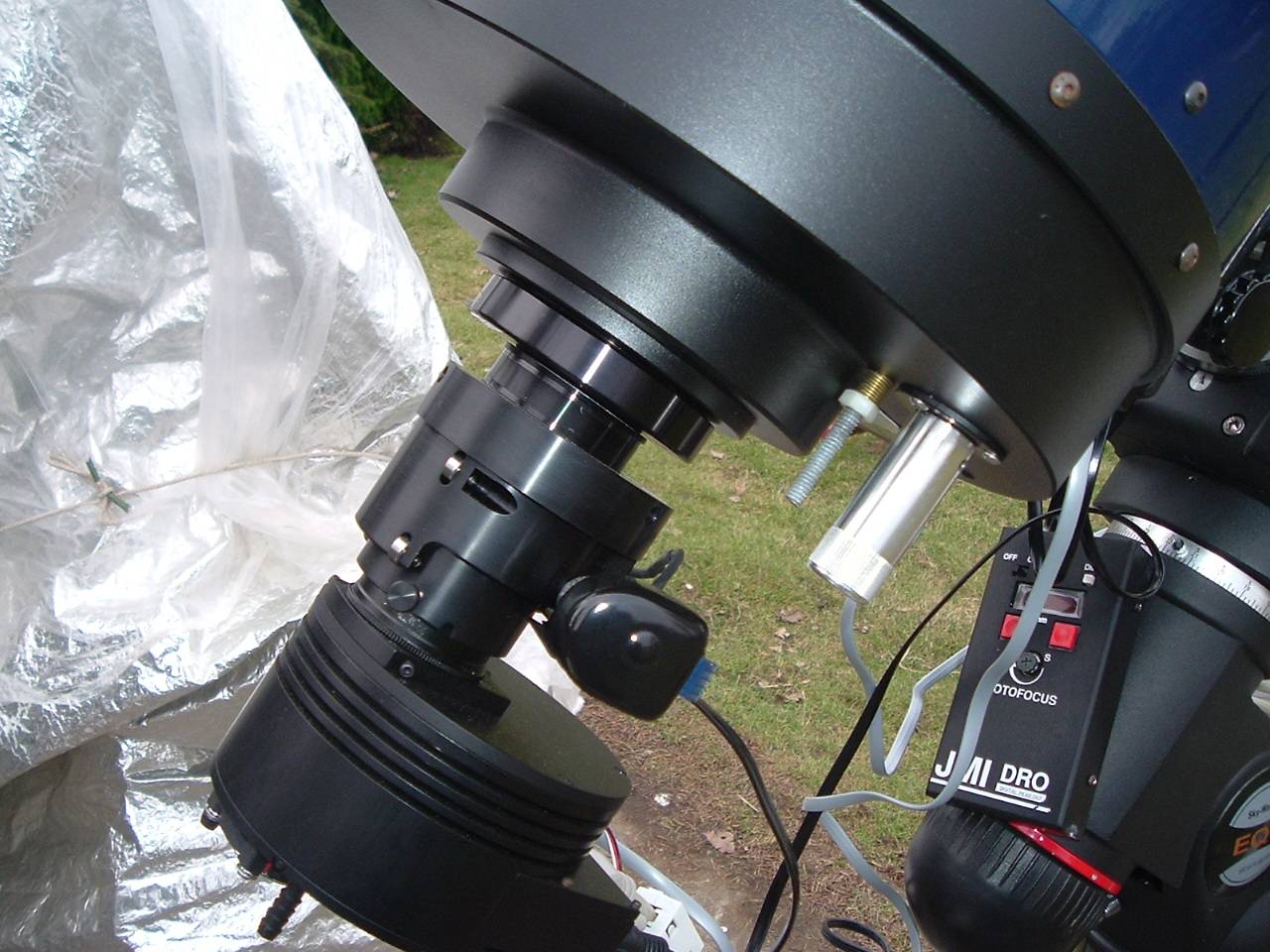 JMI focuser attached to SCT OTA using the R/C as the adapter.