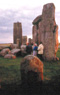 Stonehenge. Non-reconstructed trilothon upright.
