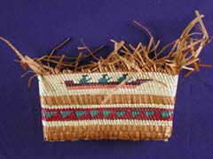 Kit 41, Basketry, Twined, Unfinished to Show Construction
