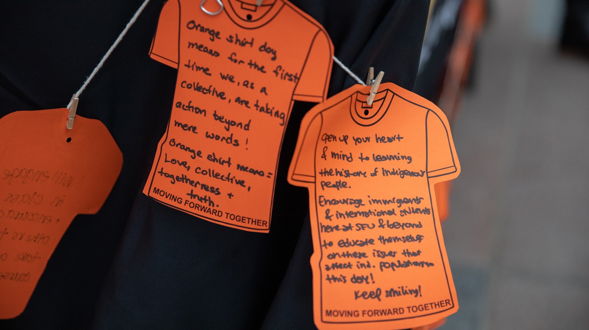 The community shares reflections on reconciliation and the meaning of Orange Shirt Day