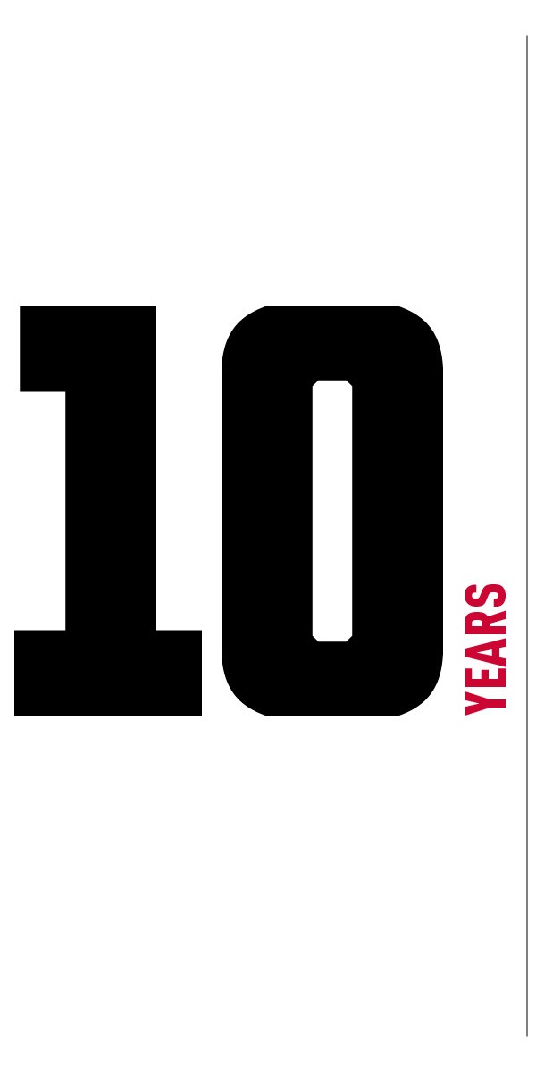 Text: 10 years in operation
