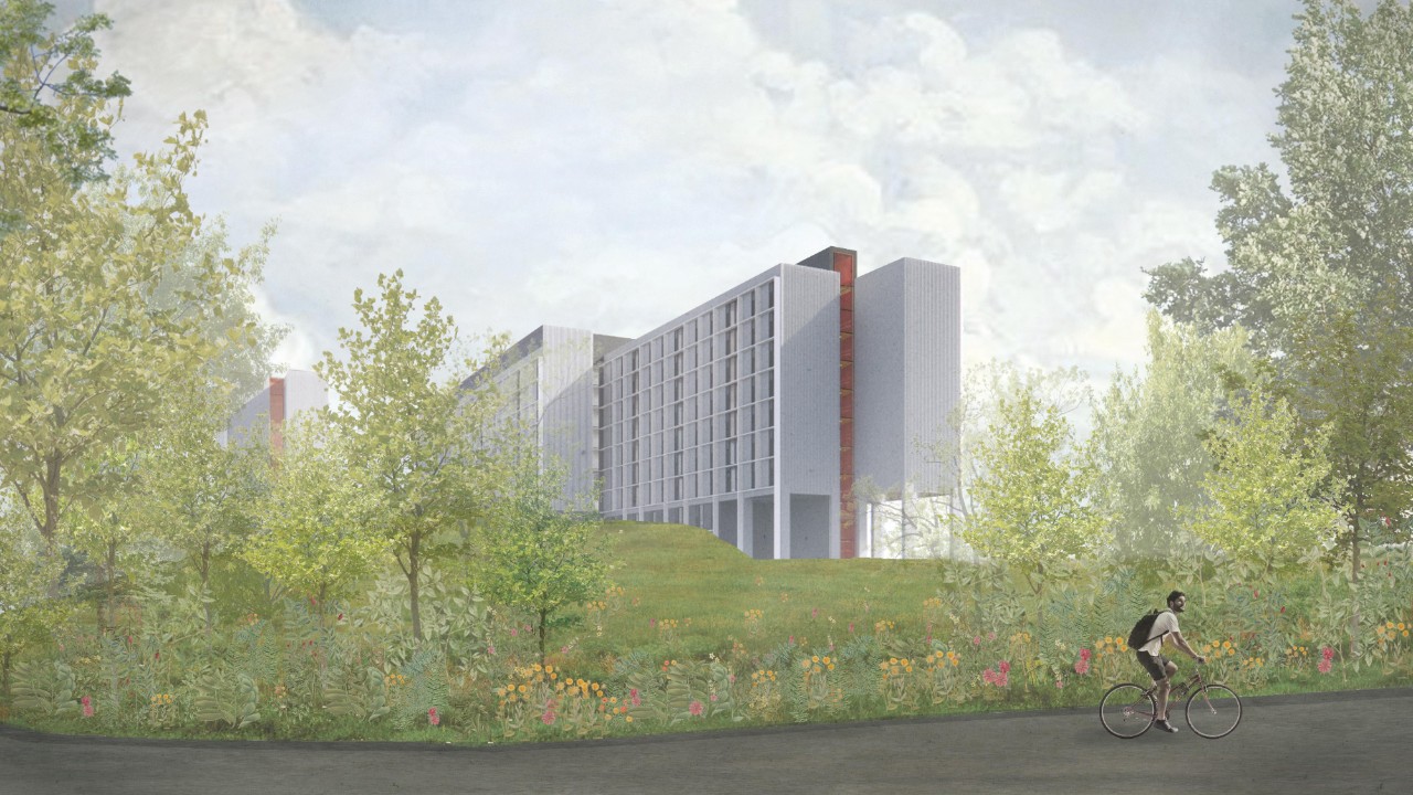 Rendering of new childcare facility as part of Phase 3 at SFU's Burnaby campus.