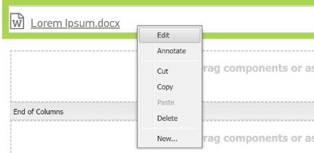 This is an image showing showing how to edit the download component