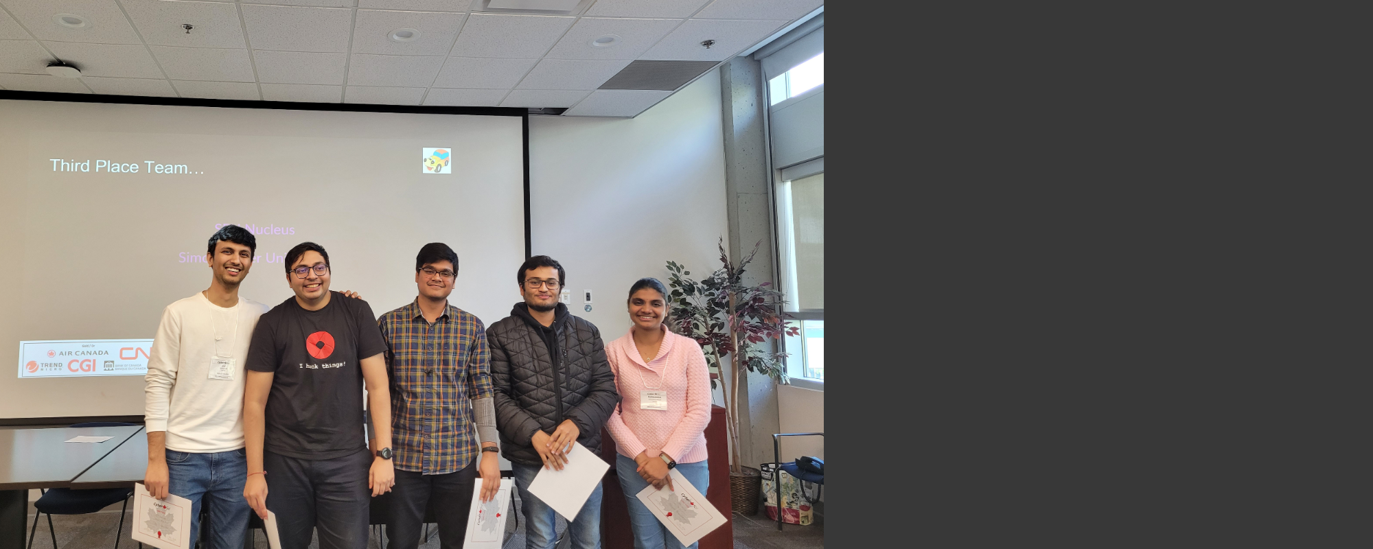 Team SFUNucleus takes third position at Canada’s Cyber Security Challenge Regional Event.