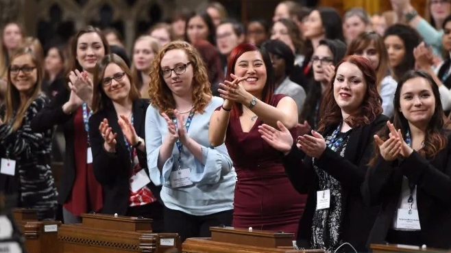 2019 Daughters of the Vote conference. Photo credit: CBC News