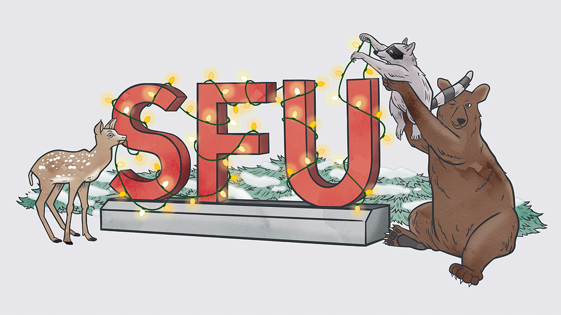 SFU Holiday logo