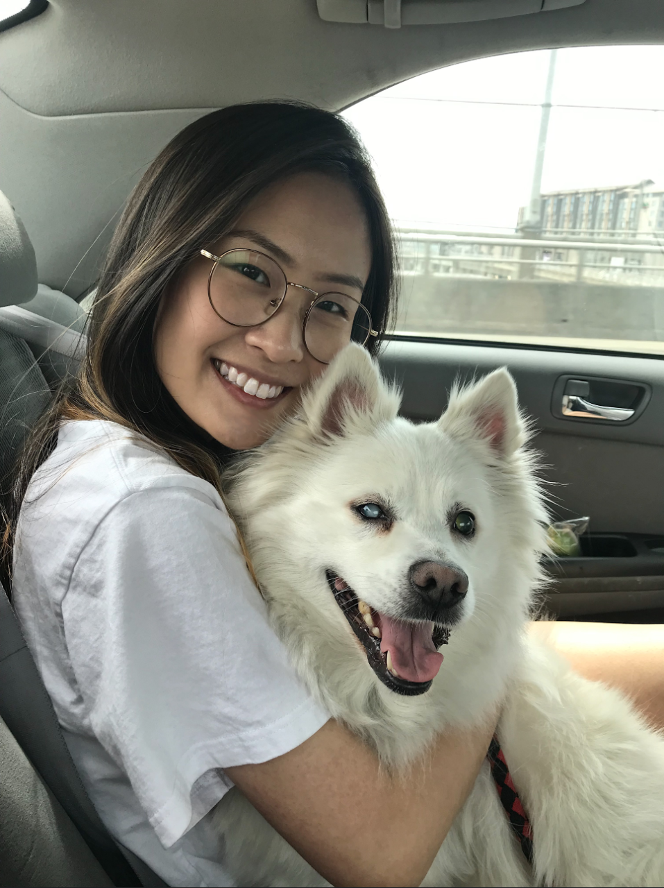 Emily Li and her dog Toby