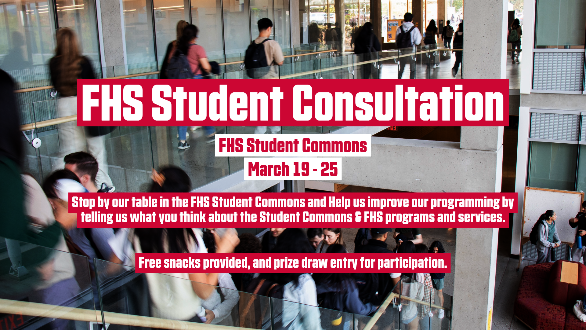 March 18-25: FHS Student Consultation