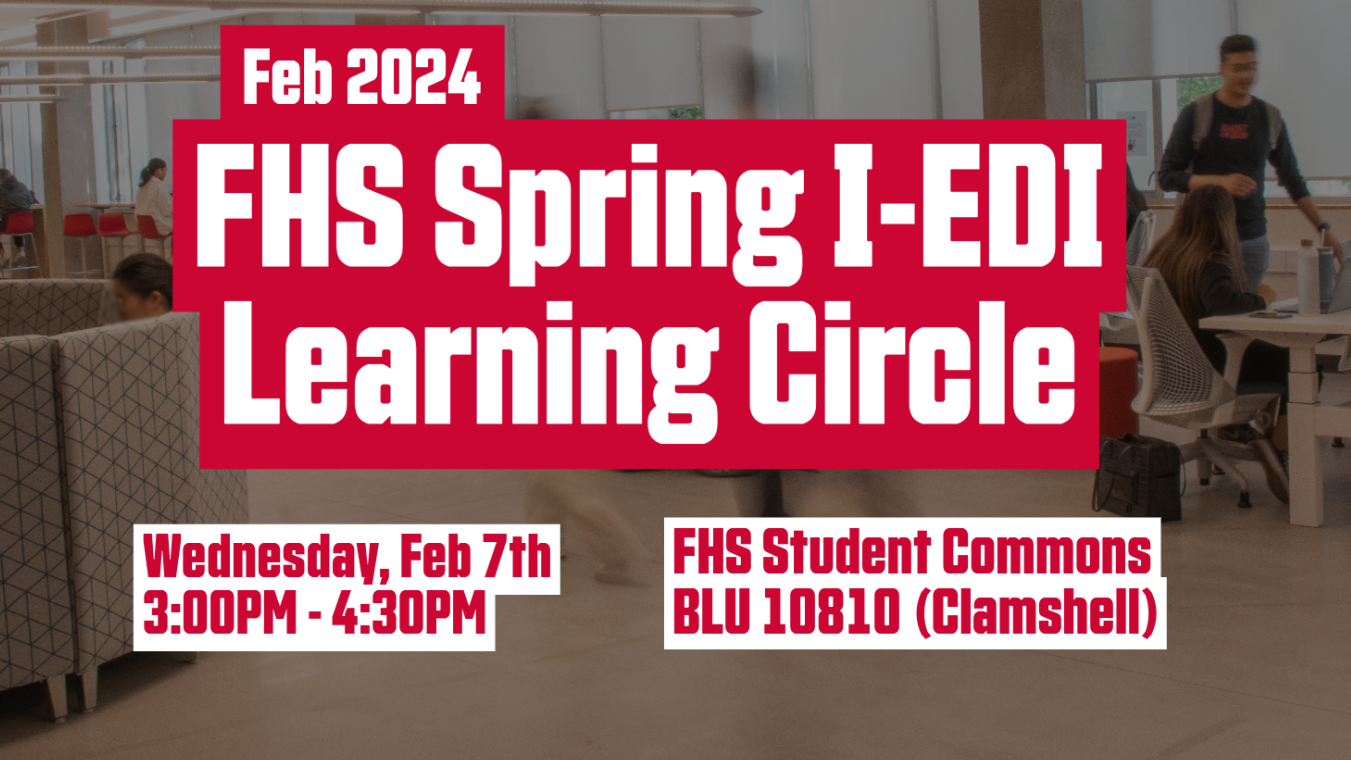 Feb 7: Spring I-EDI Learning Circle