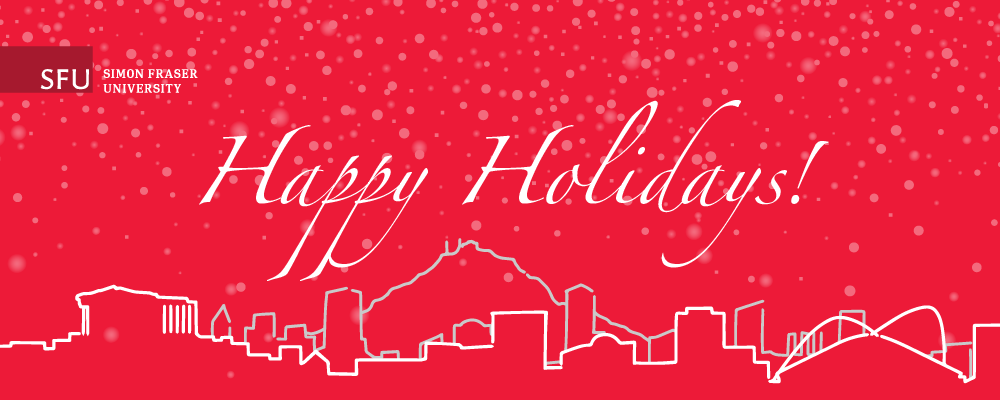Happy Holidays from the SNF Centre for Hellenic Studies and the Hellenic Studies Program at SFU!