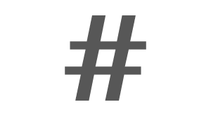 hashtag pound sign icon