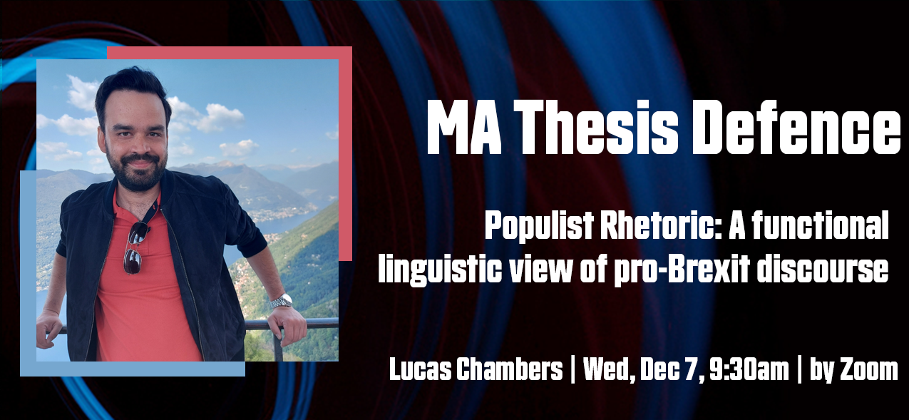 MA Thesis Defence - Lucas Chambers