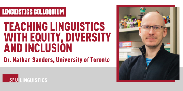 Dr. Nathan Sanders on teaching linguistics with equity, diversity and inclusion
