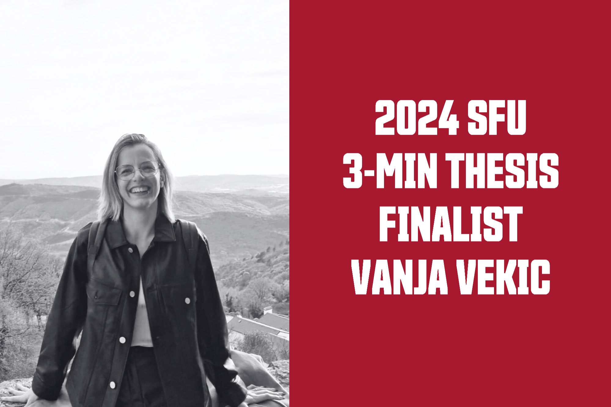 Watch finalist Vanja Vekic present her Three-Minute Thesis