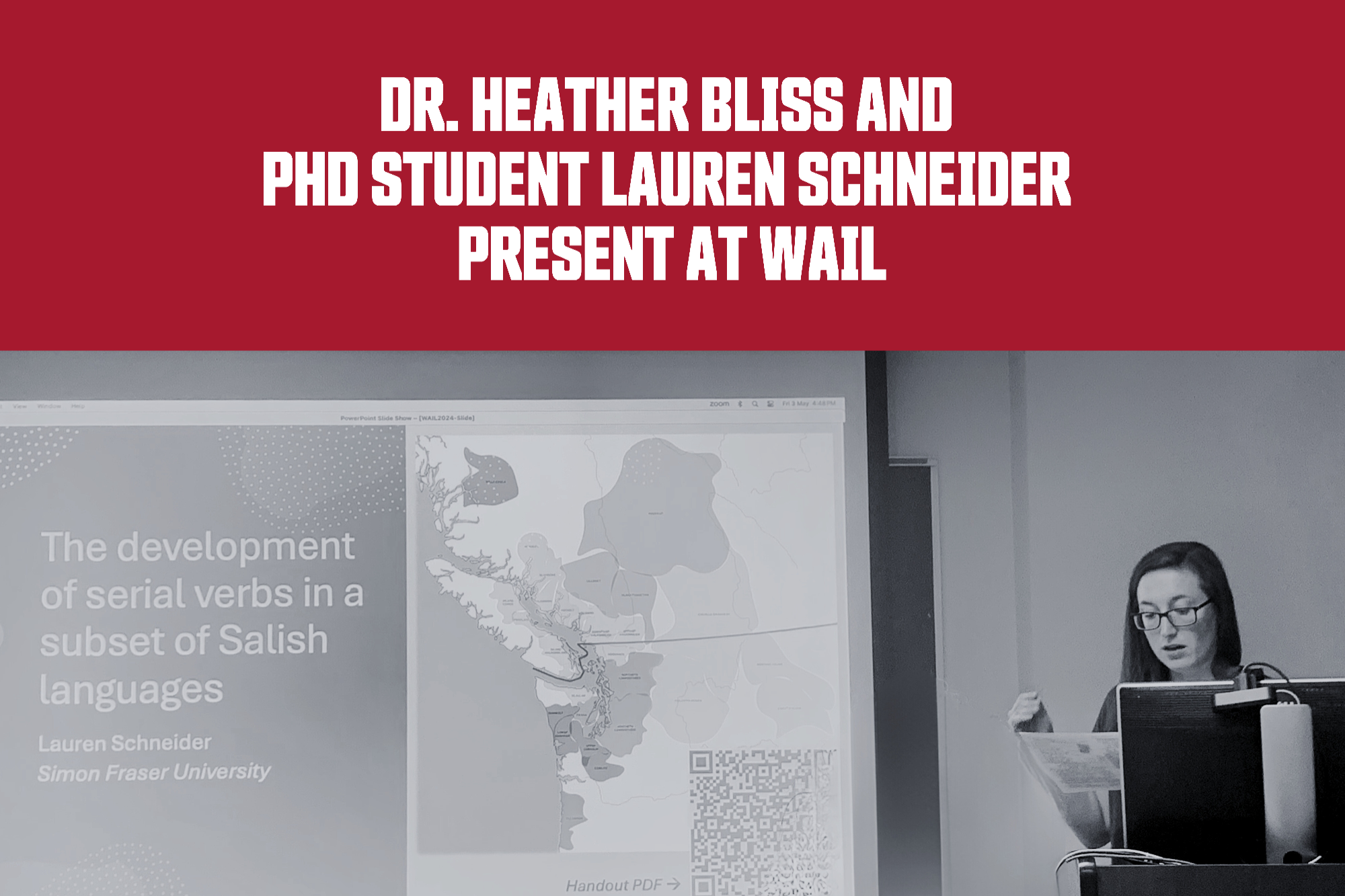 Dr. Heather Bliss and PhD student Lauren Schneider present at WAIL