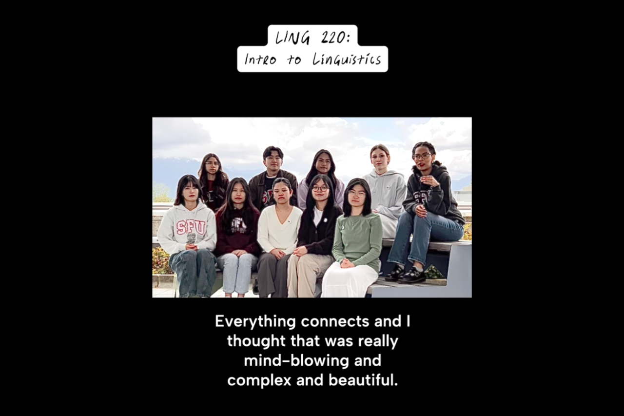 Undergrads share origin stories of their love of linguistics