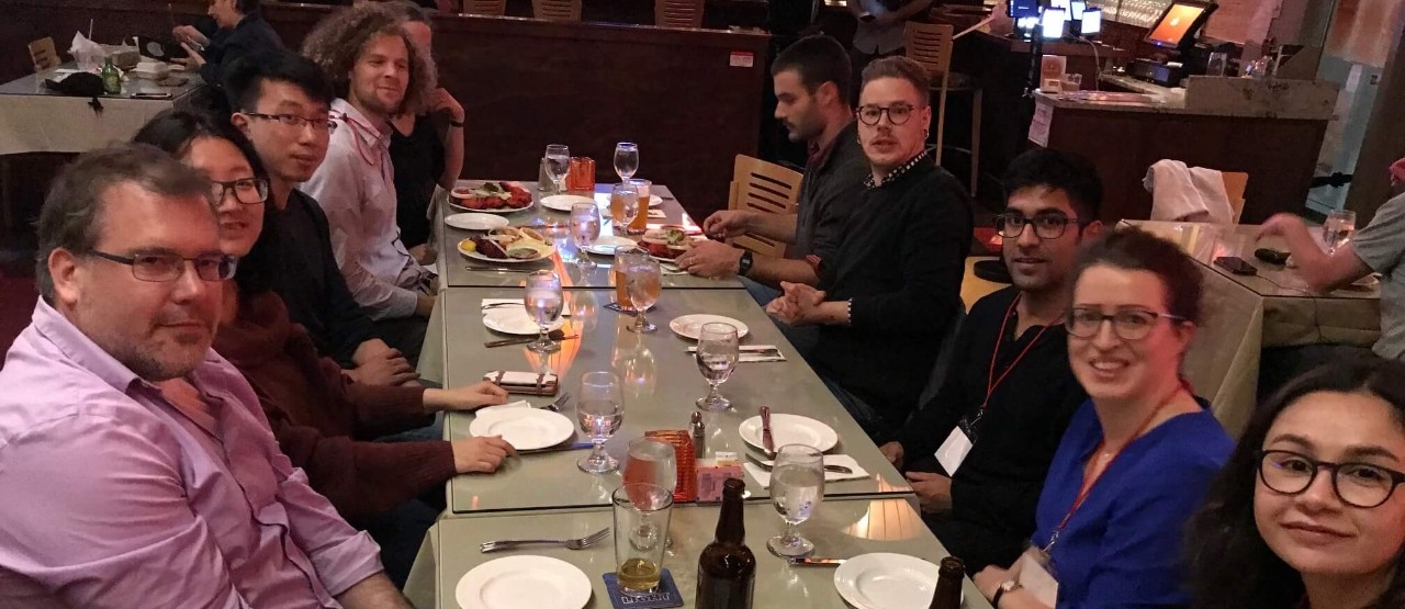 SFU philosophy faculty and alumni meet up for dinner at the APA conference in Vancouver 2019