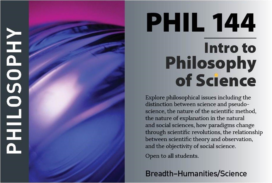 marketing postcard for philosophy course PHIL144