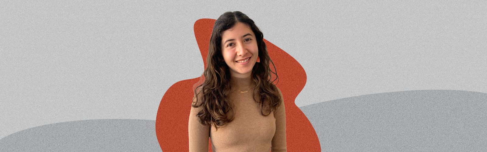 Image of Silvana Martinez against a grey and orange background