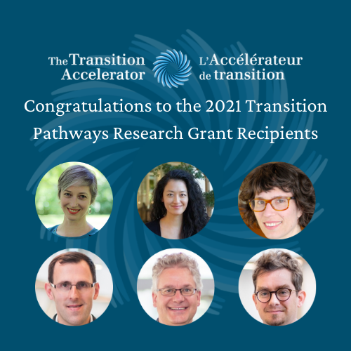 Congratulations to the 2021 Transition Pathways Research Grants