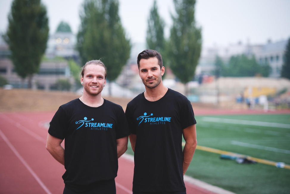 From left to right: Alexandre Paré and Brett Montrose, co-founders, Streamline Athletes