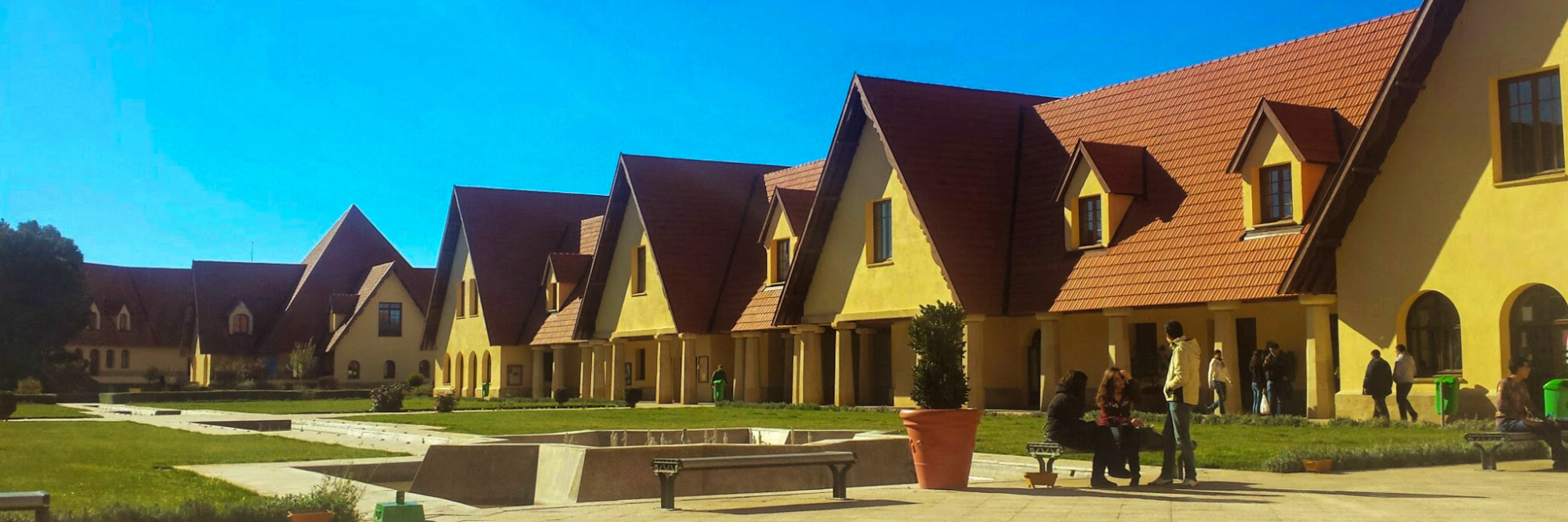 Campus buildings in Ifrane, Morocco