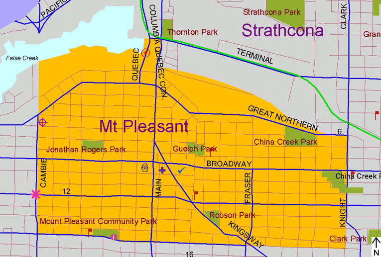 Mount Pleasant Vancouver Map Electronic Atlas E-Atlas Of Vancouver Communities