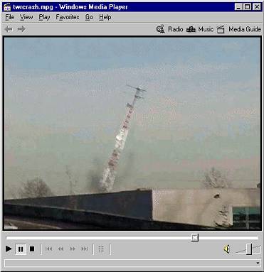 Crashing Cell tower video clip