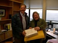 George Nicholas and Bev Neufeld, our loyal grants facilitator at SFU, performing