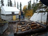 Sarah, George and Mariane in Behchokǫ̀