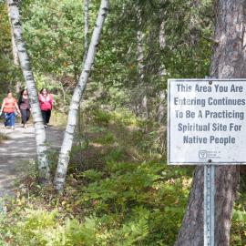 The project team visits Petroglyphs Provincial Park, near Peterborough, Ontario 