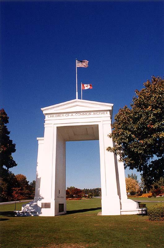 Peace Arch stands between us and the United States