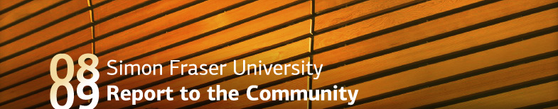SFU Report to the Community 08-09