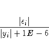 \frac{|{\epsilon}_{i}|}{| y_{i}|+1E-6}