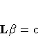 L{\beta}=c