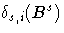 {{\delta}_{s,i}(B^s)}