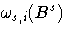{{\omega}_{s,i}(B^s)}