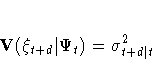 V( {\xi}_{t+d}| {\Psi}_{t}) =
{\sigma}^2_{t+d| t}
