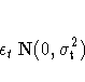 {\epsilon}_{t} \rm{N}(0, {\sigma}_{t}^2)