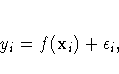 y_i = f({x}_i) + \epsilon_i,