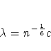 \lambda = n^{-\frac{1}6} c