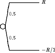 \begin{picture}
(160,160)(0,0)
\put(30,80){\circle{10}}
\put(35,80){\line(1,6)8}...
...)8}
\put(43,54){0.5}
\put(43,32){\line(1,0){60}}
\put(108,30){-R/2}\end{picture}