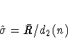 \hat{\sigma} = \bar{R}/d_{2}(n)