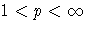 1\lt p\lt\infty