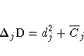 \Delta_j D=d_j^2+\overline{C}_j