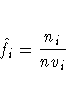 \hat{f}_i = \frac{n_i}{nv_i}