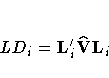 LD_i = L_i' \hat{V}L_i